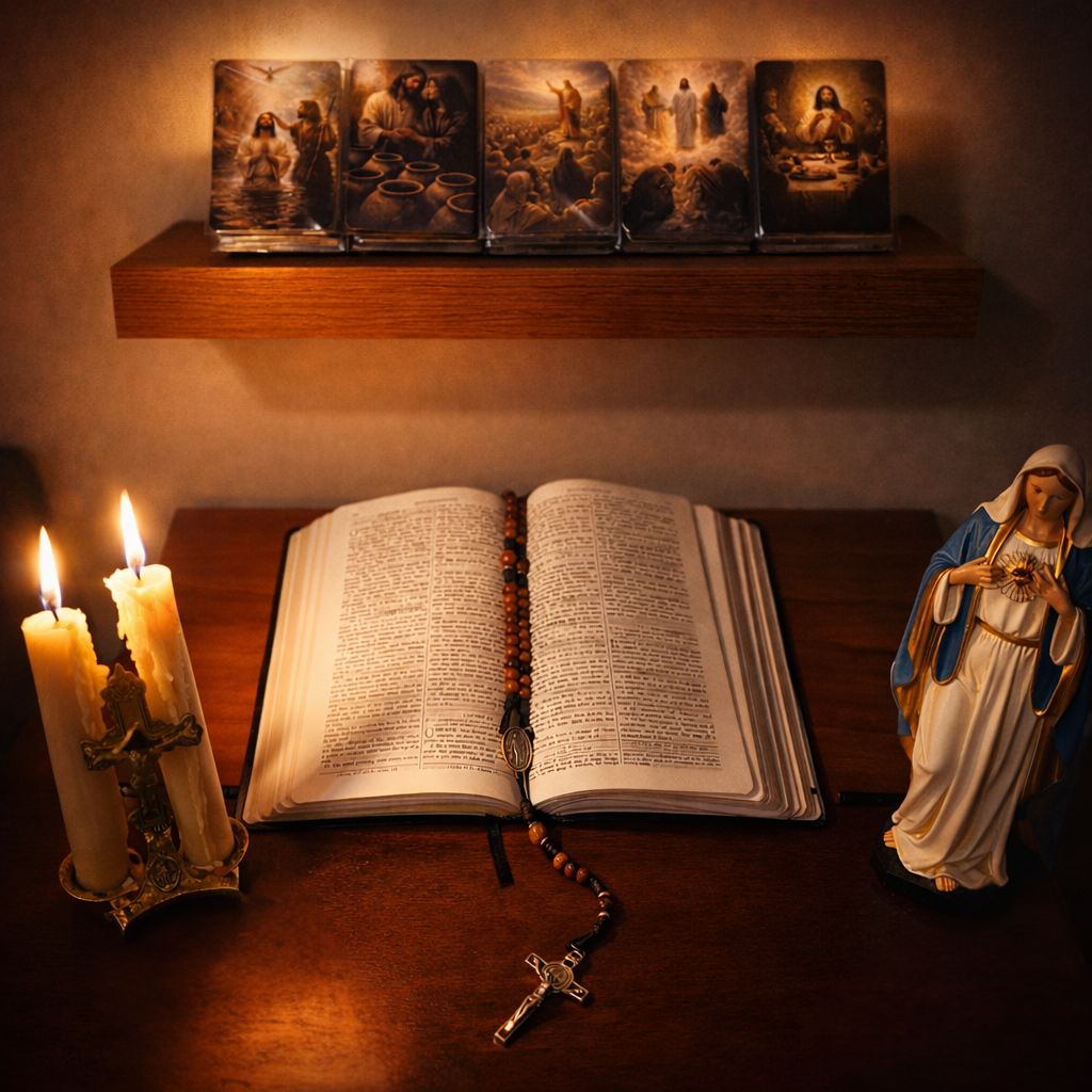 The Rosary Prism - A visual aid for meditative prayer
