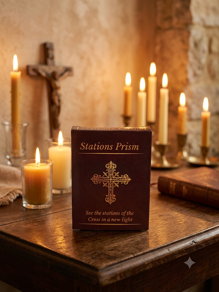 Stations of the Cross Prism - A visual aid for meditative prayer